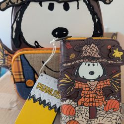 Snoopy Fall Halloween Loungefly With Matching Wallet