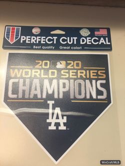 Los Angeles Dodgers World Series champions 8x8 decal