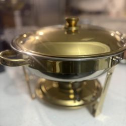 Gold Buffet Warmer $50