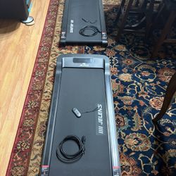 2 Walking Pad Treadmill with Remote Control, Portable Walking Jogging Running