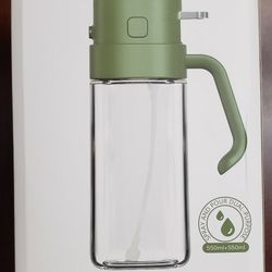 Bottle, Mist Olive Oil Dispenser, Kitchen Cooking Olive Oil Sprayer, Transparent Glass,

