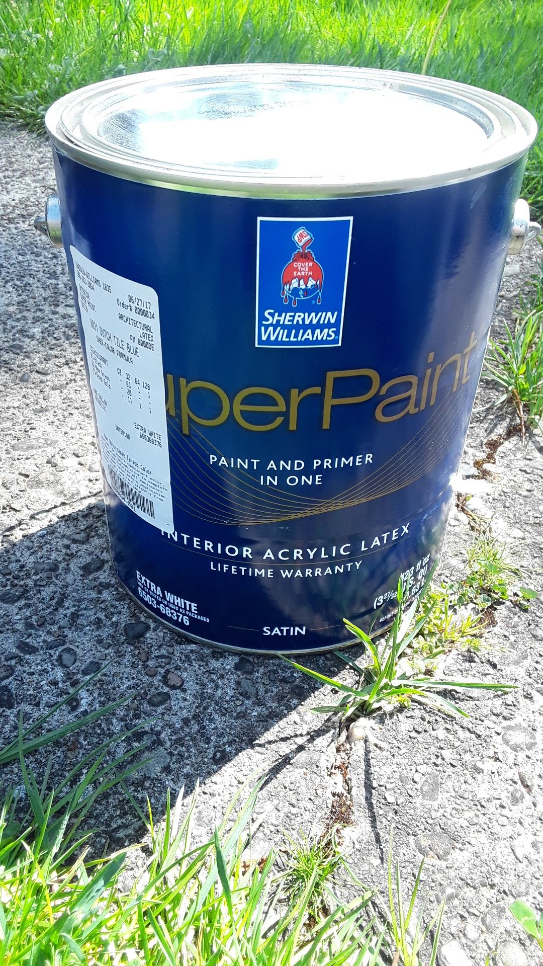 Interior Paint. Sherwin williams. 1 gallon. Dutch tile blue 0031. New
