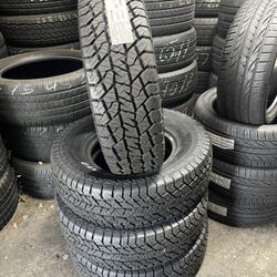 235/75/15 LT hankook dynapro At2 set of 4 NEW tires 495$ for 4 NEW tires plus tax . (Until supply last ) Installation and balance INCLUDED .  Wheel al
