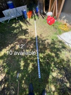 White Powdercoated 1 5/8" unistrut 12' 10 available