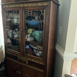 Antique China Cabinet with Buffet