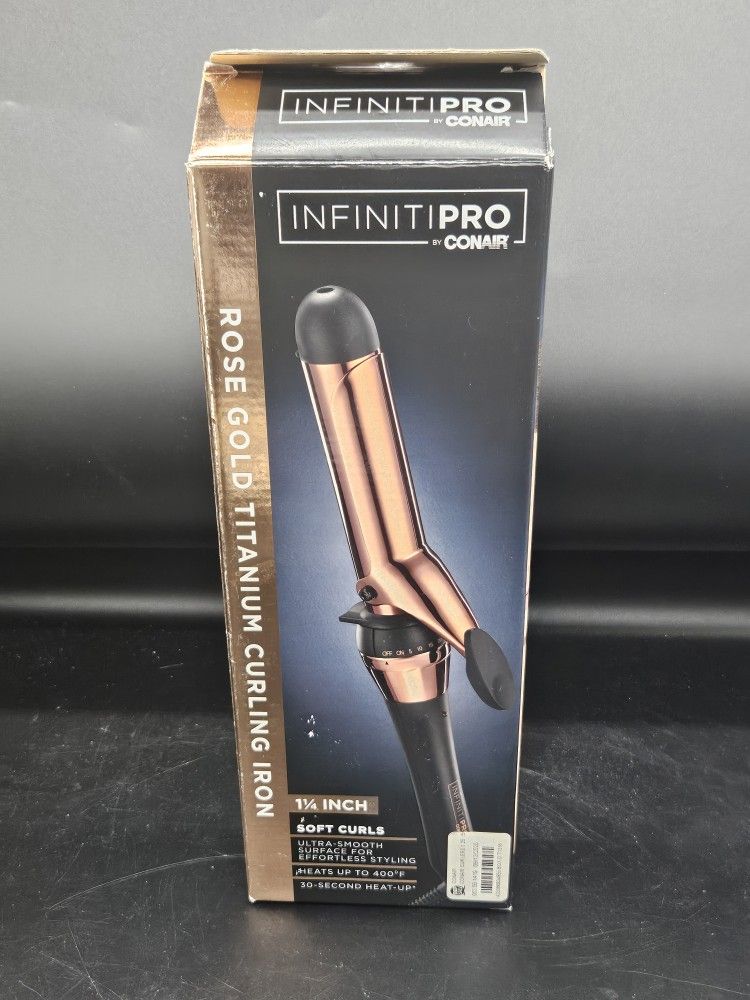 INFINITIPRO BY CONAIR Rose Gold Titanium 1 1/4-Inch Curling iron