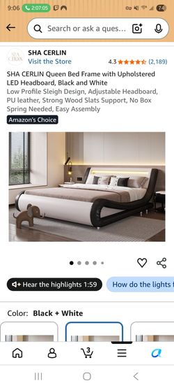 Free bed frame and mattress