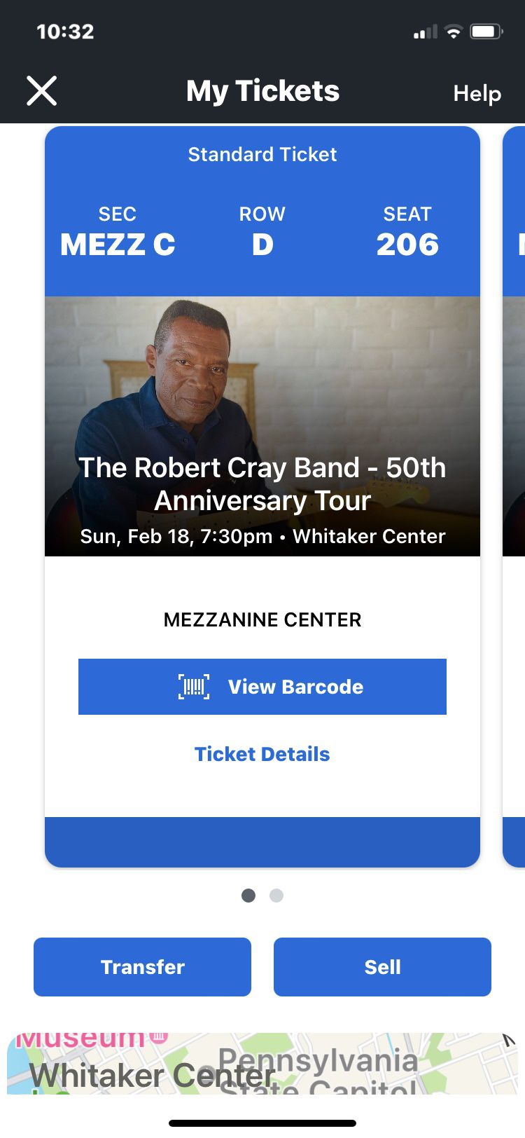 Robert Cray Tickets  In Harrisburg