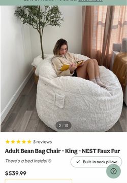 Large nest plush chair lounge