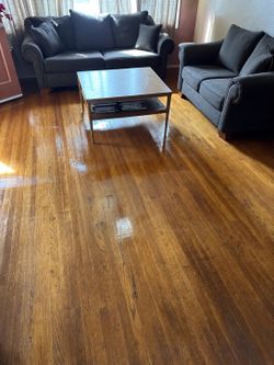 Coffee table and couches