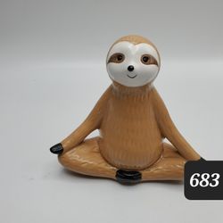 Ceramic Yoga Sloth 