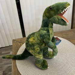 Jurassic World Green Plush Dinosaur Tyrannosaurus T-Rex Stuffed Animal Toy