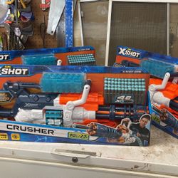 NIB Nerf Gun Xshot Crusher (3 Of Them)