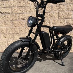 ⚡️52V (2000W Peak Motor)1500W Electric Scrambler Ebike, 40mph 🚀, 20ah, 25-60 Mile Range