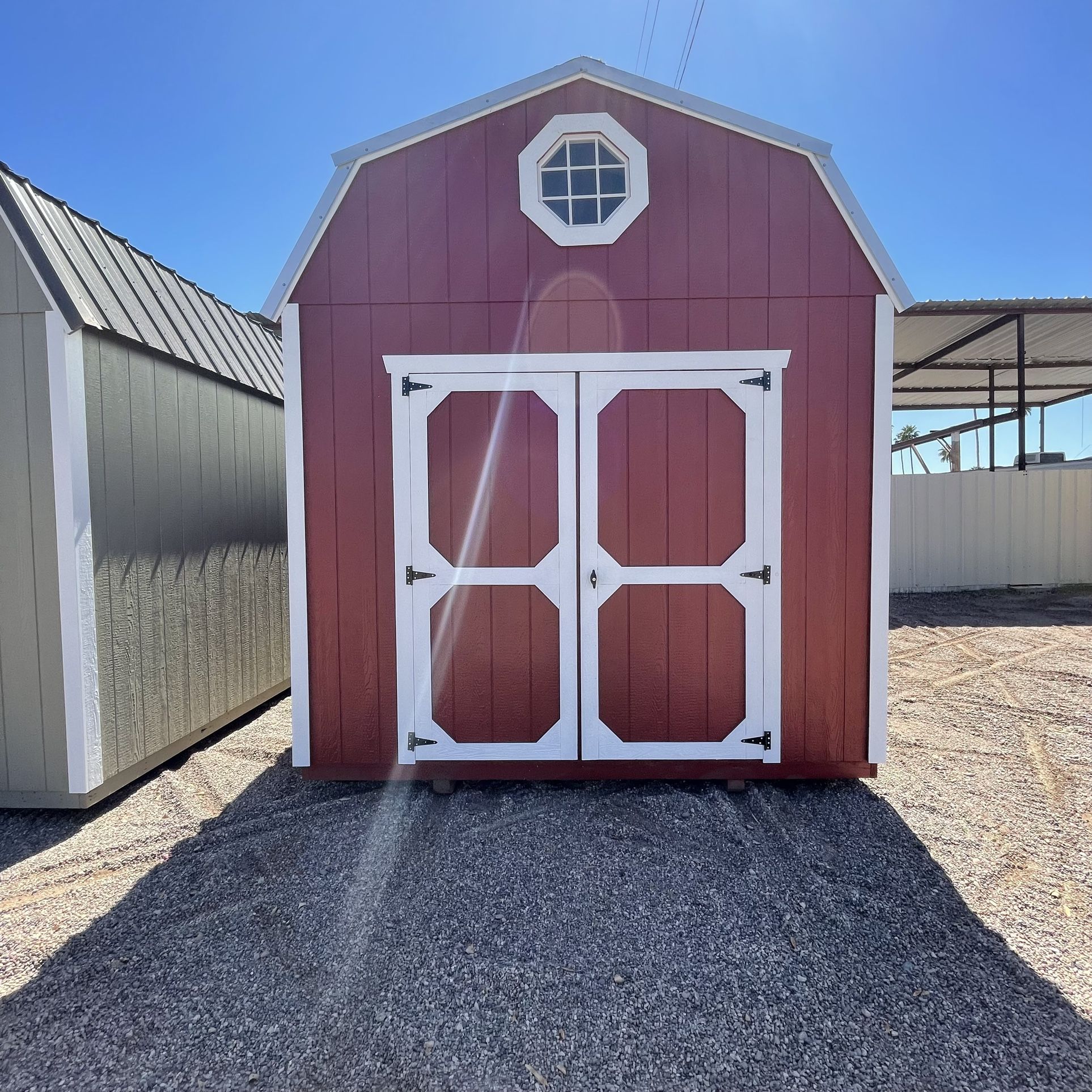 Custom 10x16 Lofted Barn With Work Bench 