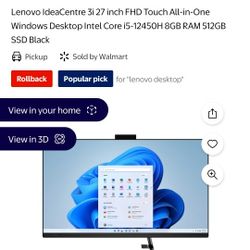Lenovo IdeaCentre 3i 27 Inch All In One Computer