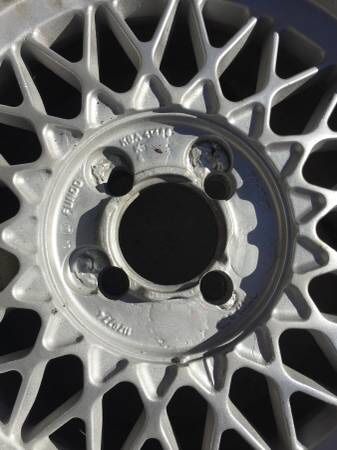 BBS 4x100 15x7 Basketweave Wheels