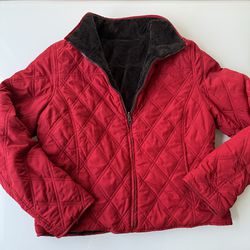 Small - Weatherproof - REVERSIBLE Jacket Fur Parka Puffer Coat Women’s Sherling Fleece