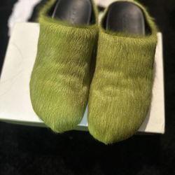 Green marni fussbett fur slides