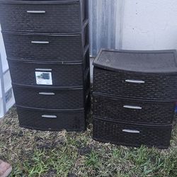 ASSORTED PLASTIC STORAGE DRAWERS $9 AND UP!!!