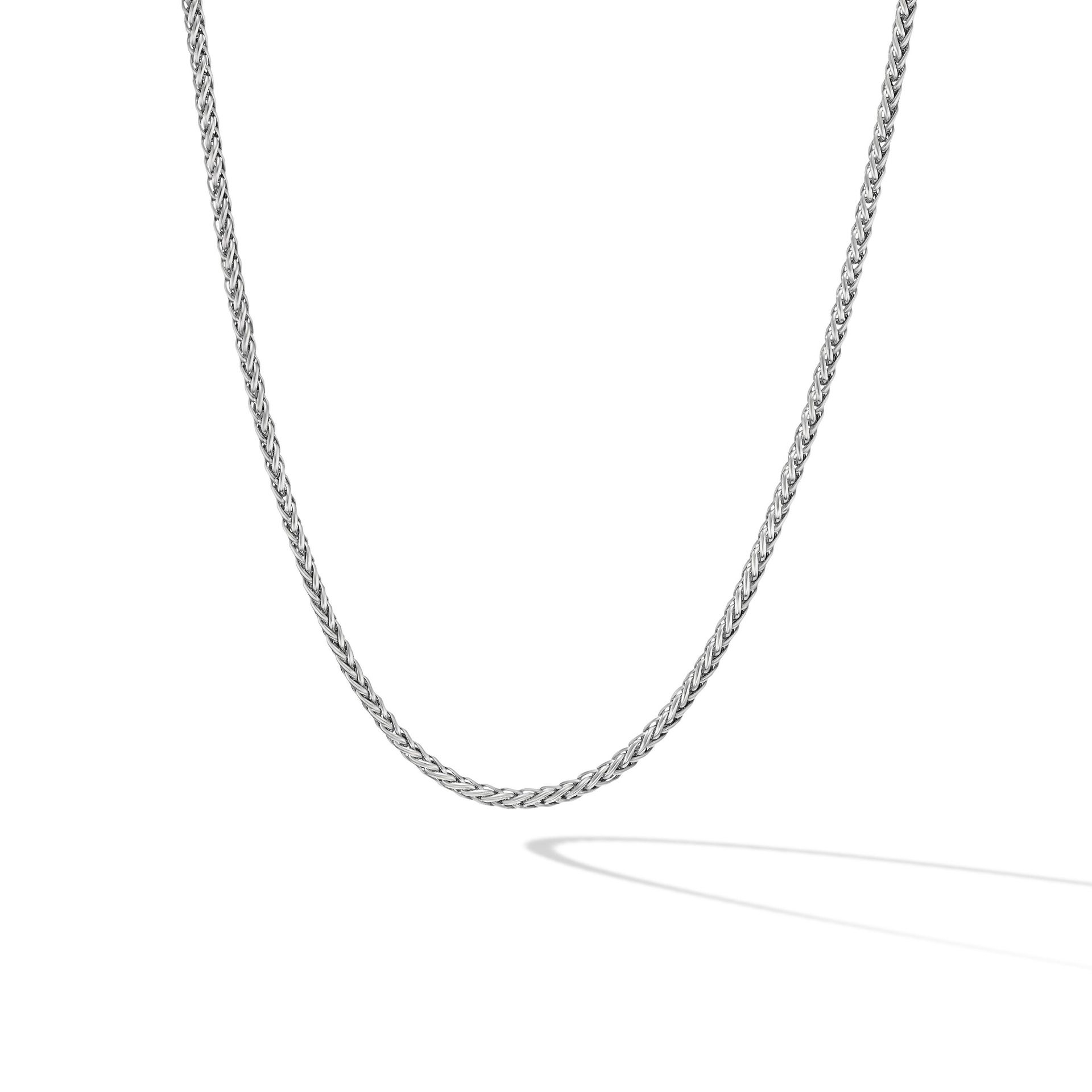 David Yurman 2.5MM 24 Inch Wheat Chain Necklace (SILVER)