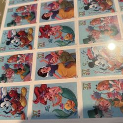  2005 FRAMED  Art of Disney CelebrationStamps  37 cents full sheet uncirculated Stamps