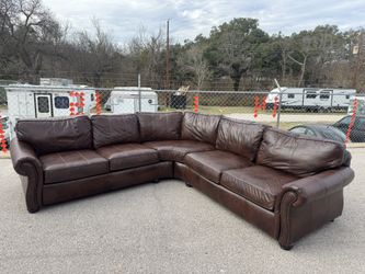 Bernhardt Leather Sectional 