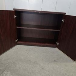 Solid Mahogany Wood Storage Cabinet 
