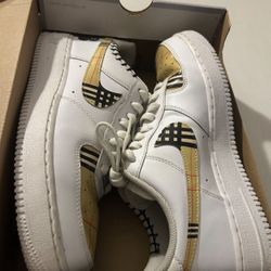 Custom Burberry Nike Air Force 1 Men’s Size 9.5 