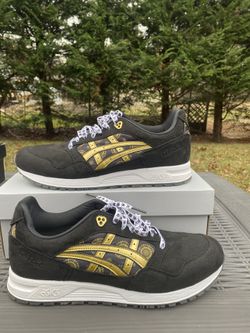 ASICS GEL Saga size 11.5 Adult Black Gold White Busha Samurai Collab Japan