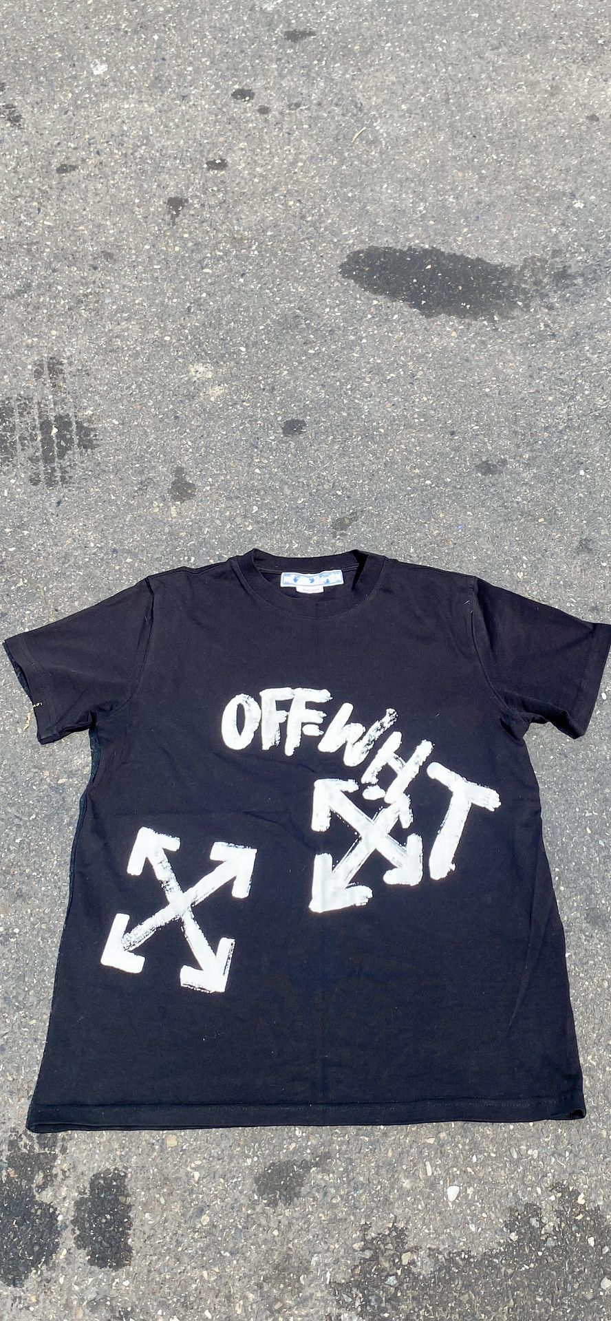 Off-White Paint Script Over Skate T-shirt