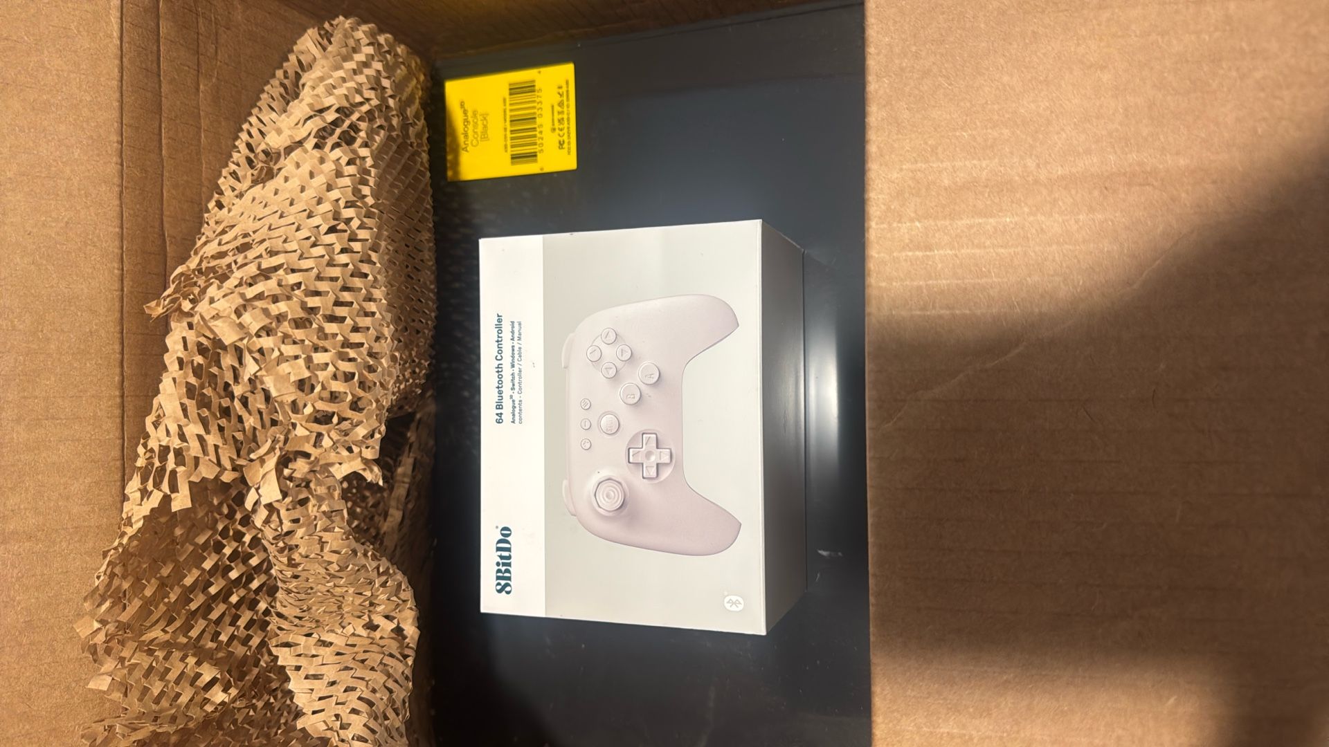 Black Analogue 3D With One White 8bitdo 64 Controller