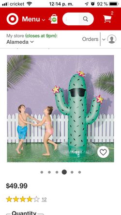 Inflatable Giant cactus 🌵 sprinkler ...OBO.
