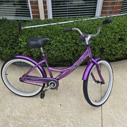 LaJolla 24" Cruiser Bike 24 inch Bicycle Lightweight Aluminum Street Cruiser with Bike Lock