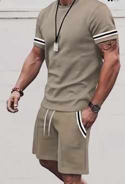 Khaki Short Set