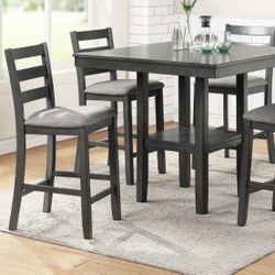 5PC COUNTER HEIGHT DINING SET… FREE DELIVERY
