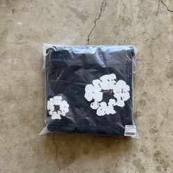 DENIM TEAR BLACK HOODIE