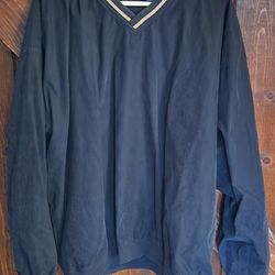 Preowned PGA Tour V-Neck Micro Suede Long Sleeved Pullover - Clean, Good Cond, 3XL XXXL