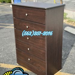 Five Drawer Dresser Brown Chest Cajonera Comoda Nueva 
