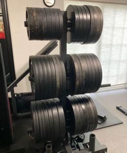 Olympic Bumper Weight Plates & Storage Trees