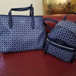 Kate Spade Purse And Mini Backpack 