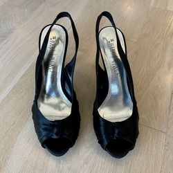 White House Black Market Slingback Peep Toe Heels, 8.5