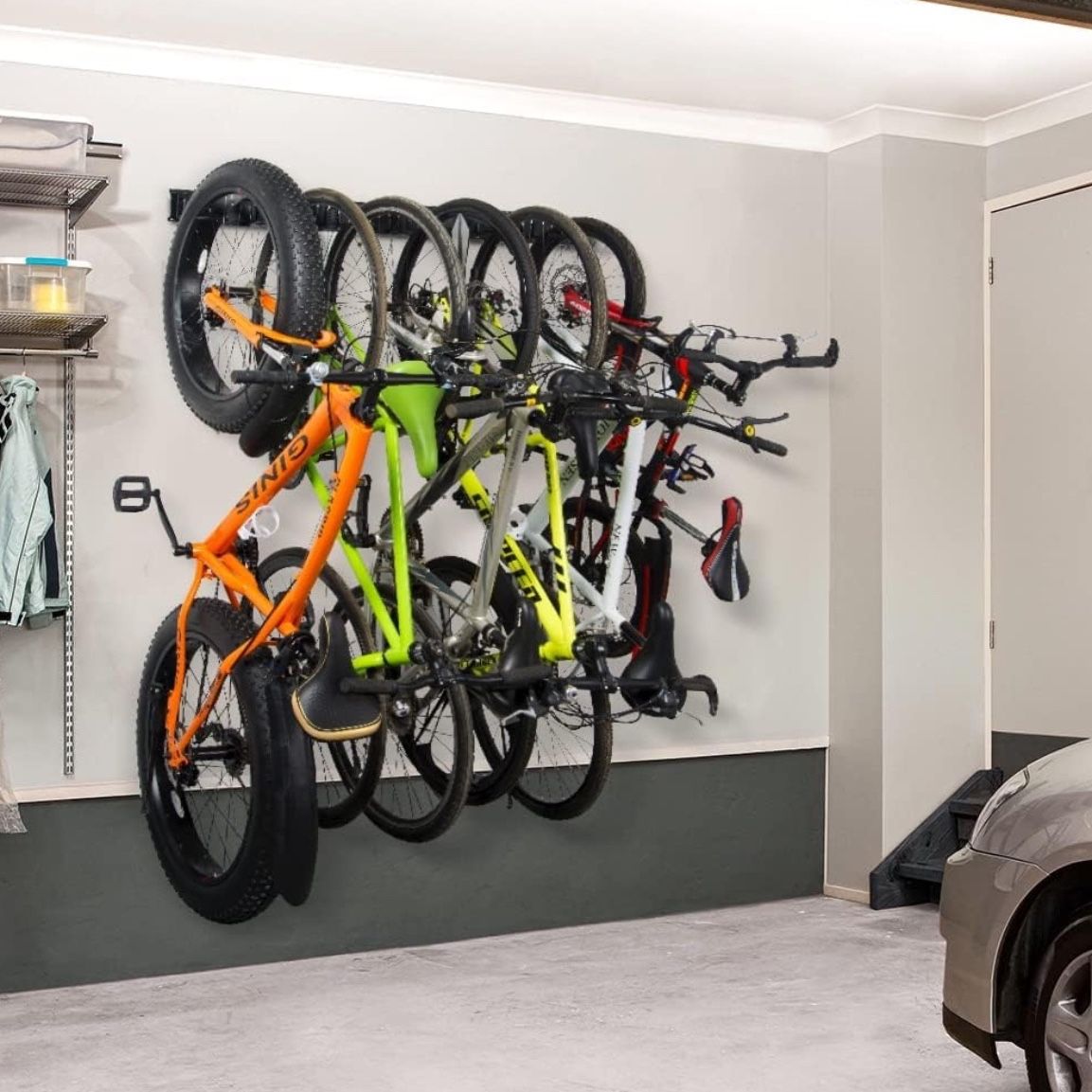 Bike Storage Rack For 6 Bikes, Holds 300lbs - Ultrawall