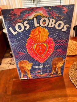 Original Vintage ‘96 Los Lobos concert poster; signed by Michael Rios