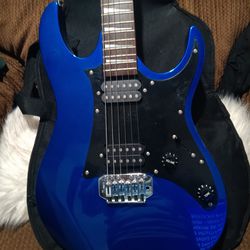 Ibanez Blue Electric Guitar Awesome Condition 