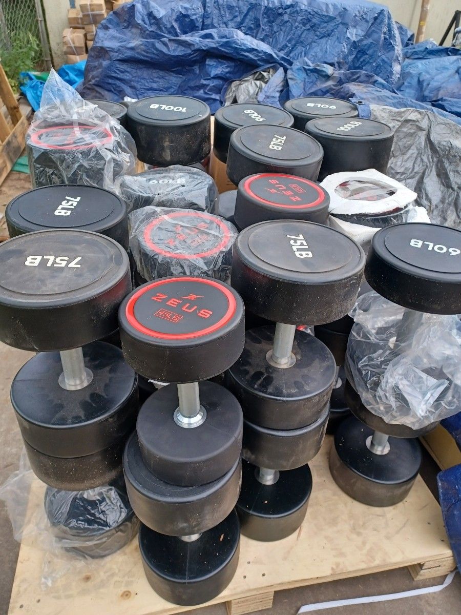 Polyurethane Dumbbell Pairs $1.35 per pound