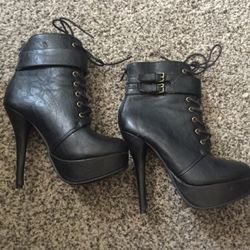 Black High Heel Boots