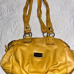 Mustard NUOVEDIVE Italian Leather Purse 