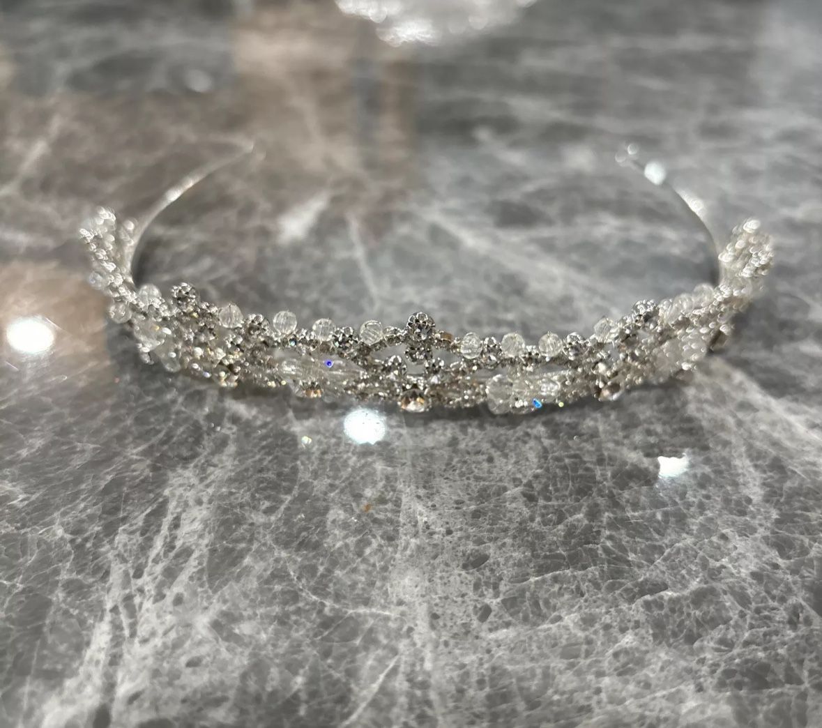 Bridal Headband Beautiful Swarovski Crystal Tiara Silver Bridal Tiara