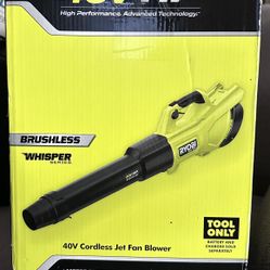 New RYOBI 40V Leaf Blower 